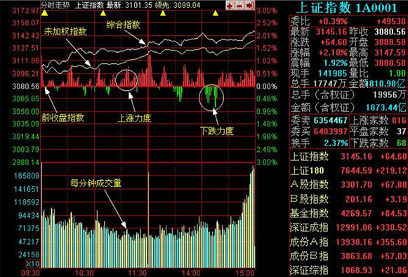 如何看大盘实时行情走向图？ 综合 第1张